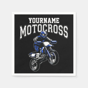 Serviette En Papier Course Motocross Dirt Bike Rider personnalisée