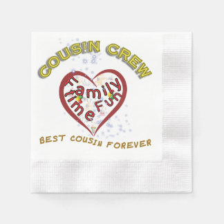 Serviette En Papier Cousin Crew Celebration