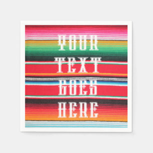 Serviette En Papier couverture de poncho mexicain cinco de mayo