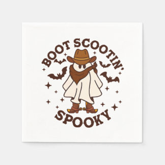 Serviette En Papier Cowboy Ghost Cowhide Boot Scooter Éffrayant Wester