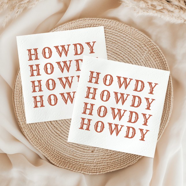 Serviette En Papier Cowgirl du désert dernier rodéo (Créateur téléchargé)