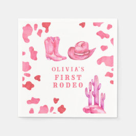 Serviette En Papier Cowgirl Western Premier Rodéo fête d'anniversaire