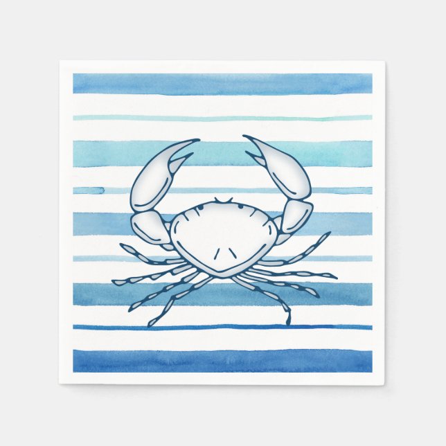 Serviette En Papier Crabe (Devant)
