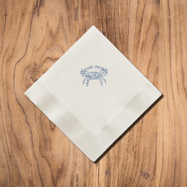 Serviette En Papier crabe bleu vintage no3 serviettes (Créateur téléchargé)