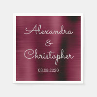 Cranberry Burgundy Mariage ou réception