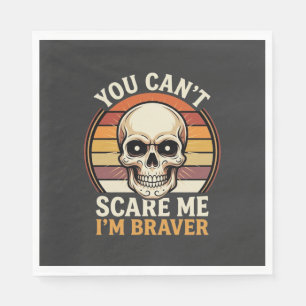 Serviette En Papier Crâne Halloween plus courageux Design d'Horreur Ré