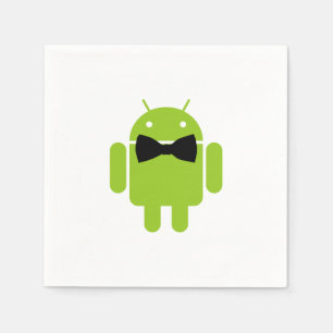 Serviette En Papier Cravate Formelle Bow Android Robot Icon