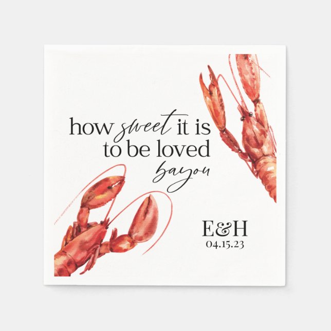 Serviette En Papier Crawfish Boil Naples (Devant)