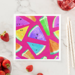 Serviette En Papier Création du Motif de pastèque 9