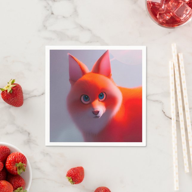 Serviette En Papier Créature Ai (En situation)