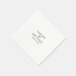 Serviette En Papier Créer votre propre - Mariage personnalisé