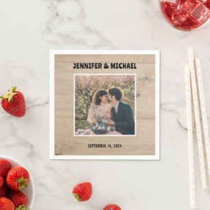 Serviette En Papier Créez vos propres mariés de photo de mariage