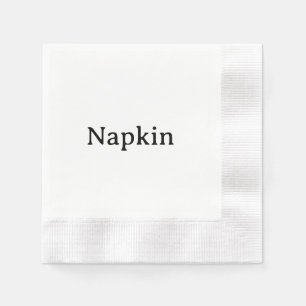 Serviette En Papier Créez Votre Propre Cocktail Pièce Unique Blanche
