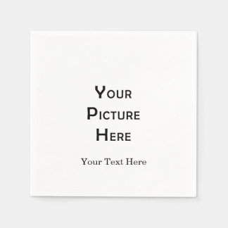Serviette En Papier Créez votre propre conception photo Modèle vierge 