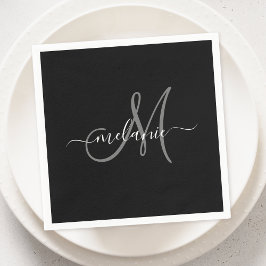 Serviette En Papier Créez Votre Propre Monogramme Personnalisé Et Un S