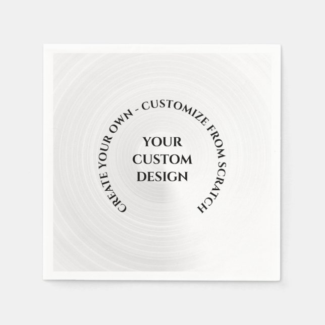 Serviette En Papier Créez votre propre personnalisation (Devant)