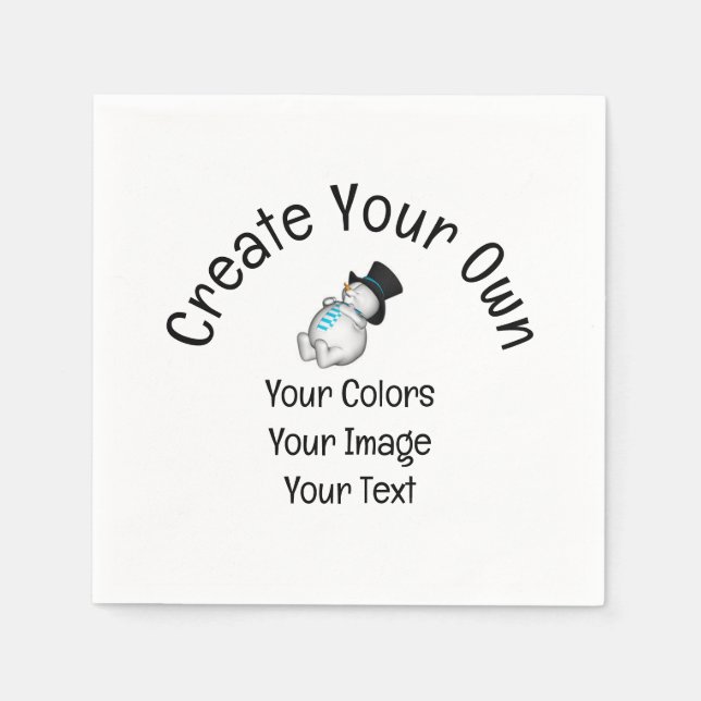 Serviette En Papier Créez votre propre personnalisation (Devant)