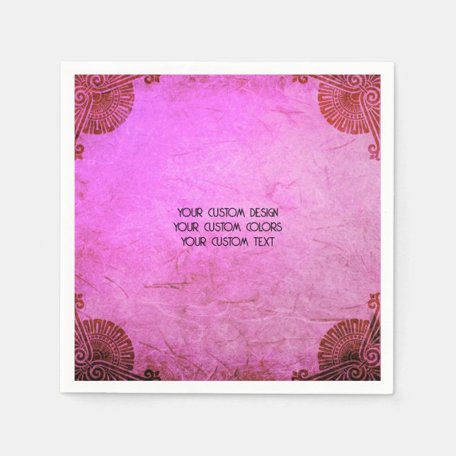 Serviette En Papier Créez votre propre personnalisation personnalisée (Devant)
