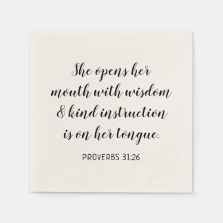 Serviette En Papier Créez votre propre texte biblique de calligraphie