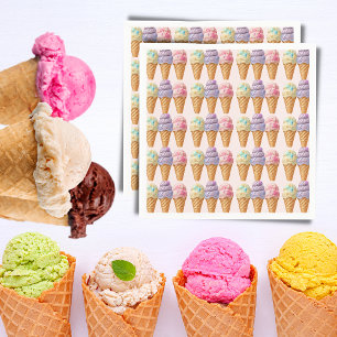 Serviette En Papier Crème glacée douce été ici Baby shower Scoop