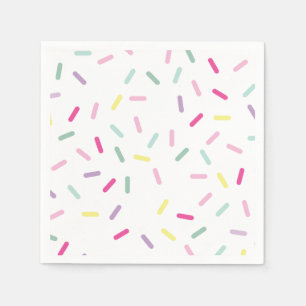 Serviette En Papier Crème glacée et arroses sucrées Un 1er anniversair