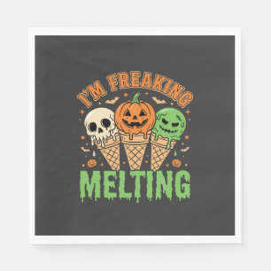 Serviette En Papier Crème Glacée Fondante Halloween