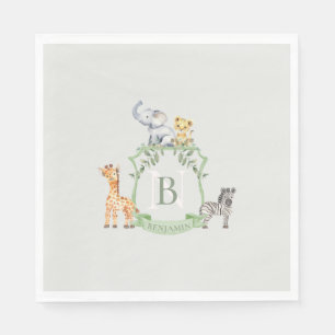 Serviette En Papier Crest Safari