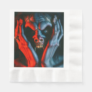 Serviette En Papier Criant démon