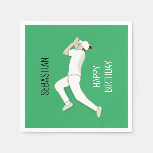 Serviette En Papier Cricket (Devant)