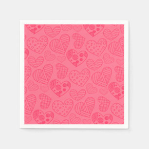Serviette En Papier Crochet rose
