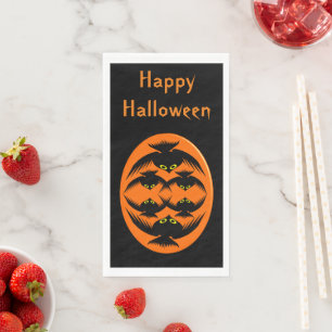 Serviette En Papier Croisés Halloween personnalisés