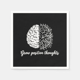 Serviette En Papier Croissance des pensées positives - Inspirationnel