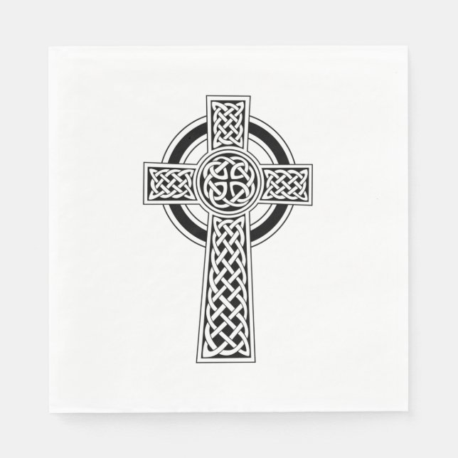 Serviette En Papier Croix celtique (Devant)