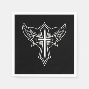 Serviette En Papier Croix chrétienne