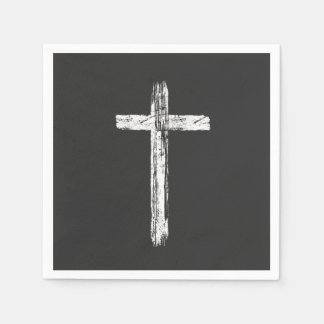 Serviette En Papier Croix Grunge Chrétienne