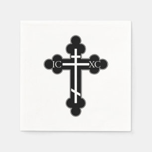 Serviette En Papier Croix orthodoxe