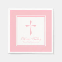 Croix religieuse moderne, rose