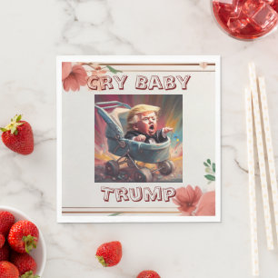 Serviette En Papier Cry Baby Trump Papier Napkin