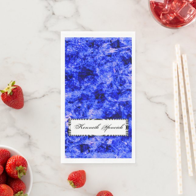 Serviette En Papier Crystallié par Kenneth Yoncich (En situation)