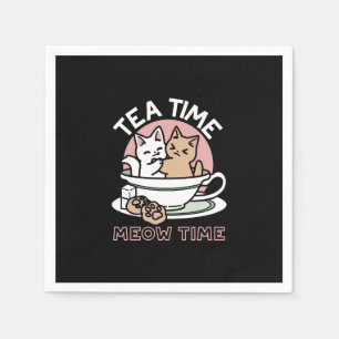 Serviette En Papier Cuddin en coupe - Tea Time adorable