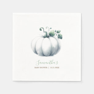 Serviette En Papier Cuisine Baby shower serviettes Aquarelle Citrouill