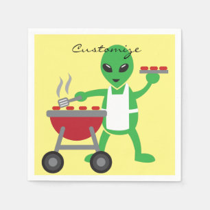 Serviette En Papier Cuisine barbecue Alien Thunder_Cove
