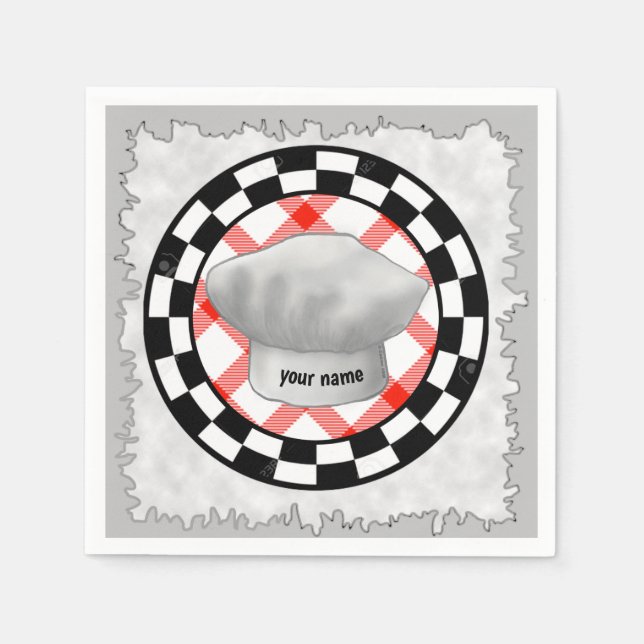 Serviette En Papier Cuisine casquette (Devant)