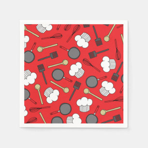 Serviette En Papier Cuisine Chef Cuisine Enfants 1er anniversaire