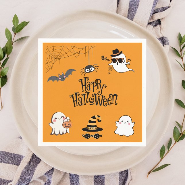 Serviette En Papier Cuisine et Éffrayante table de fête d'Halloween (Créateur téléchargé)