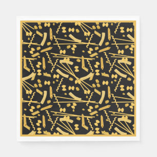 Serviette En Papier Cuisine italienne, pâtes motif