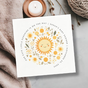 Serviette En Papier Cuisine Notre Petit Baby shower Soleil Boho