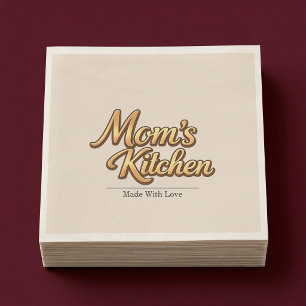 Serviette En Papier Cuisine Personnalisée de Maman