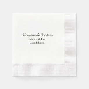 Serviette En Papier Cuisinés maison ajoutez votre texte nom personnali