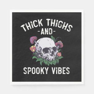 Serviette En Papier Cuisses Épaisses Et Vibrations Sombres Halloween A